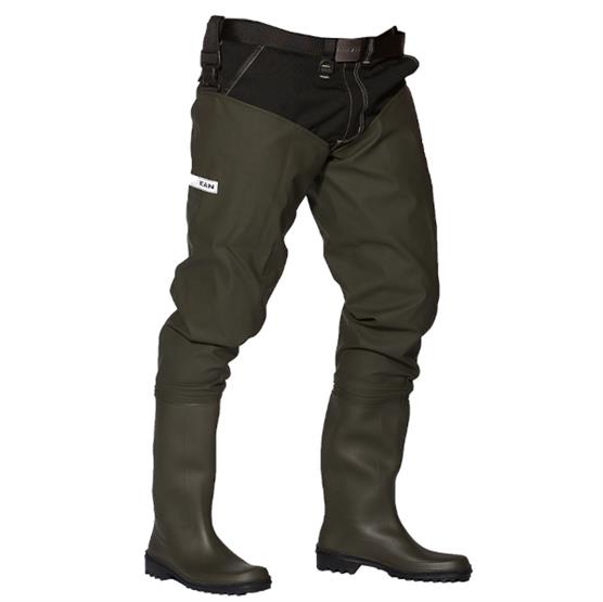 Ocean Original Lår Waders i Mørk Oliven - Fiskeriudstyr