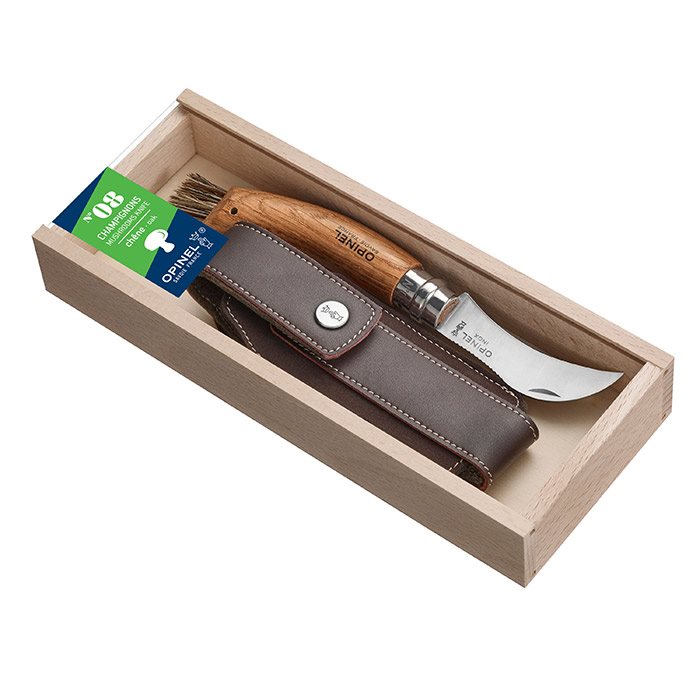 Opinel Svampekniv      Med Etui   Gaveæske Foldeknive