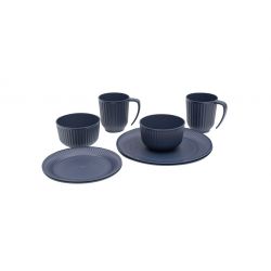 Outwell Delish   Person Dinner Set Navy Night Service