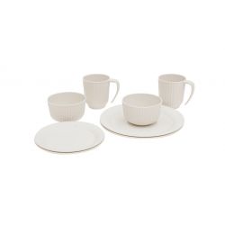 Outwell Delish   Person Dinner Set Sandstone Service