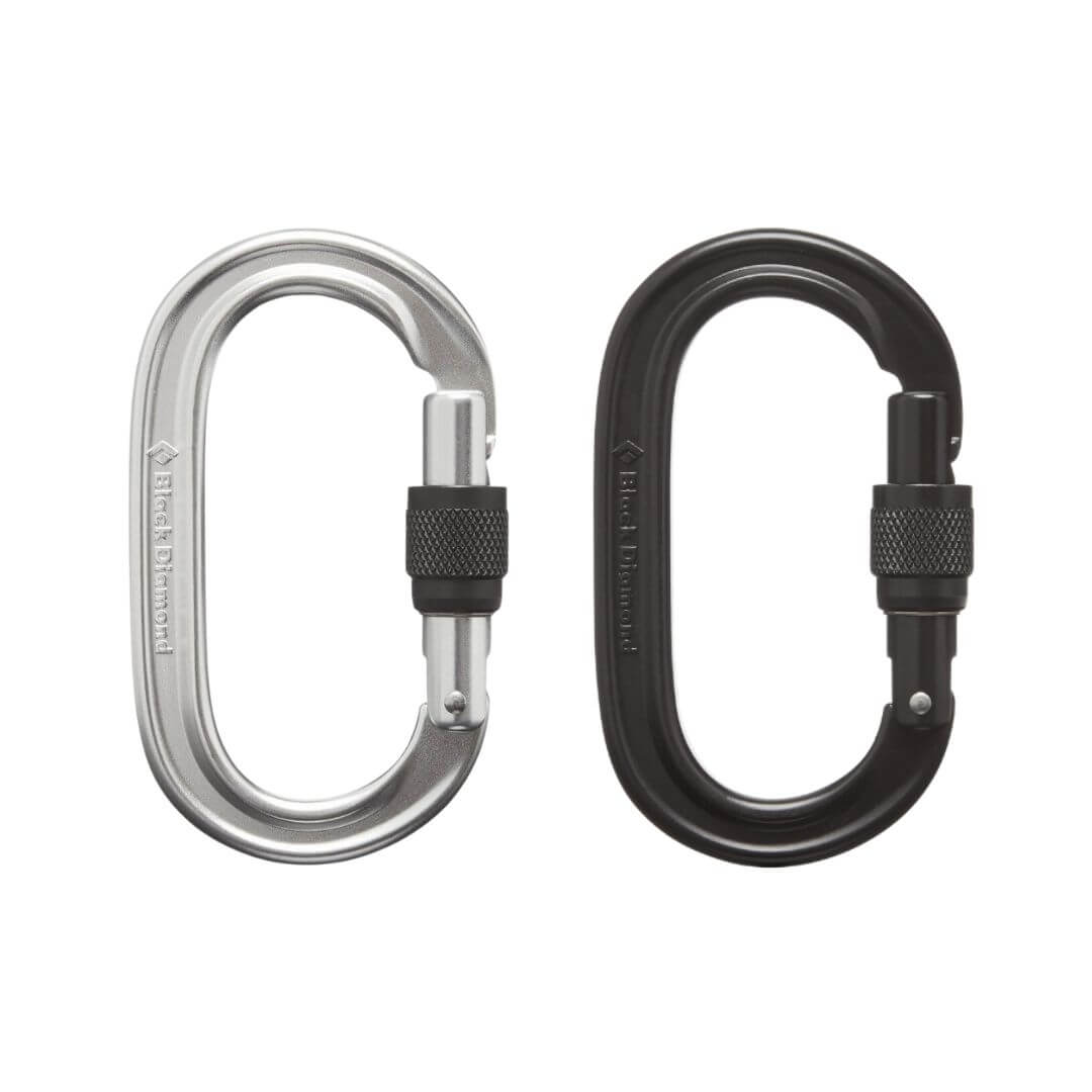 Oval Keylock Screwgate Biner Black Diamond