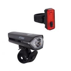 Oxc Oxford Ultratorch St300 Set St300 Front Cob Led 20   Rear Cykellygte