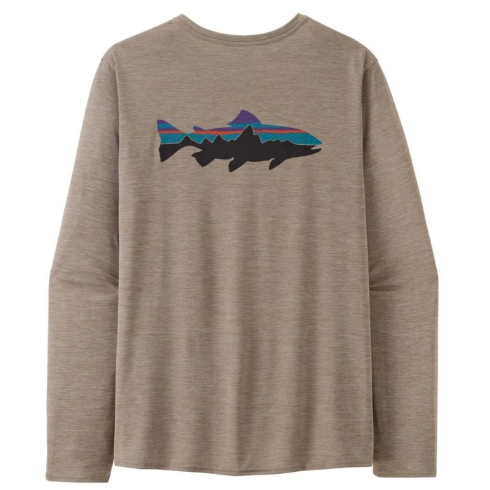 Patagonia Cap Cool Daily Graphic Trøje Fitz Roy Trout:seabird Grey  -dye