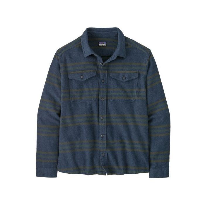 Patagonia Fjord Flannel Skjorte Treelined:smoulder Blue