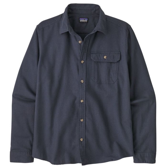 Patagonia   Fjord Flannel Skjorte Smoulder Blue
