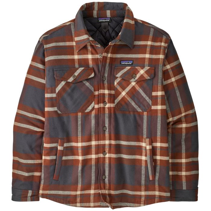 Patagonia   Insulated Fjord Flannel Skjorte Ashore:ink Black