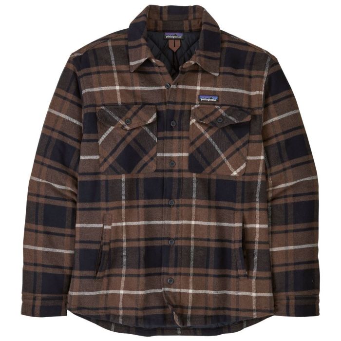 Patagonia   Insulated Fjord Flannel Skjorte Outdoor:molasses Brown