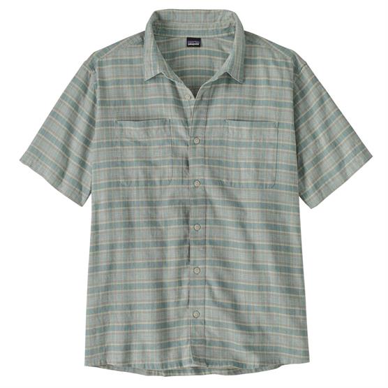 Patagonia Mens Back Step Shirt  Stroll   Blue Sage