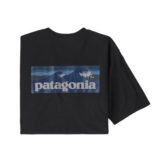 Patagonia Mens Boardshort Logo Pocket Responsibili-tee  Ink Black