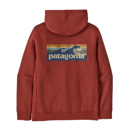Patagonia Mens Boardshort Logo Uprisal Hoody  Rusty Red