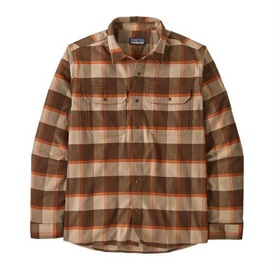 Patagonia Mens Canyonite Flannel Shirt  Cliff   Molasses Brown