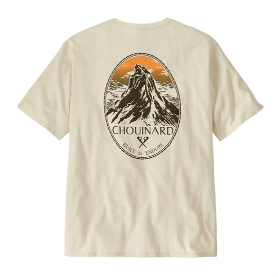 Patagonia Mens Chouinard Crest Pocket Responsibili-tee  Birch White