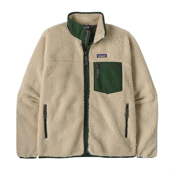 Patagonia Mens Classic Retro-  Jacket  Dark Natural   Treeline Green