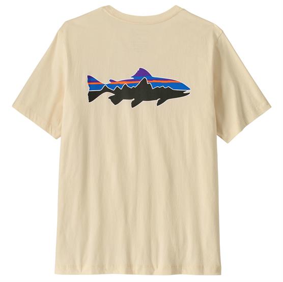 Patagonia Mens Fitz Roy Trout  -shirt  Undyed Natural