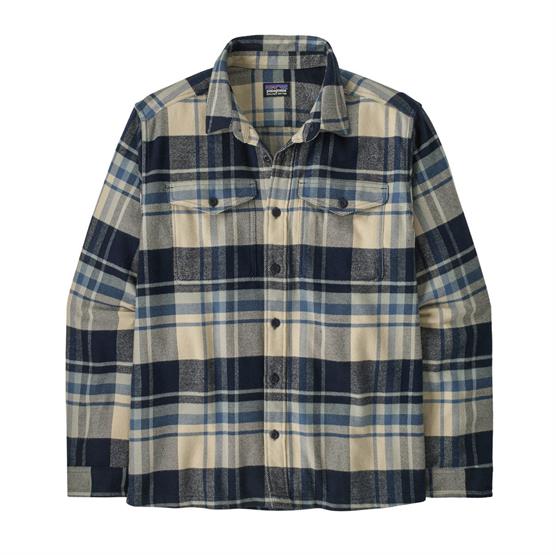 Patagonia Mens Fjord Flannel Shirt  Hibernate   Sunken Blue