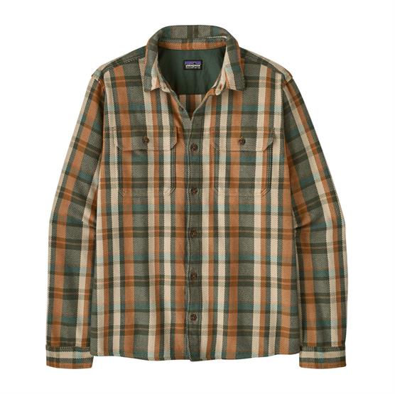 Patagonia Mens Fjord Loft Shirt  Fall Line   Canopy Green