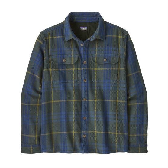 Patagonia Mens Fjord Loft Shirt  Netted   Old Growth Green