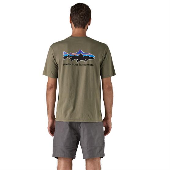 Patagonia Mens Home Water Trout Organic  -shirt  River Rock Green