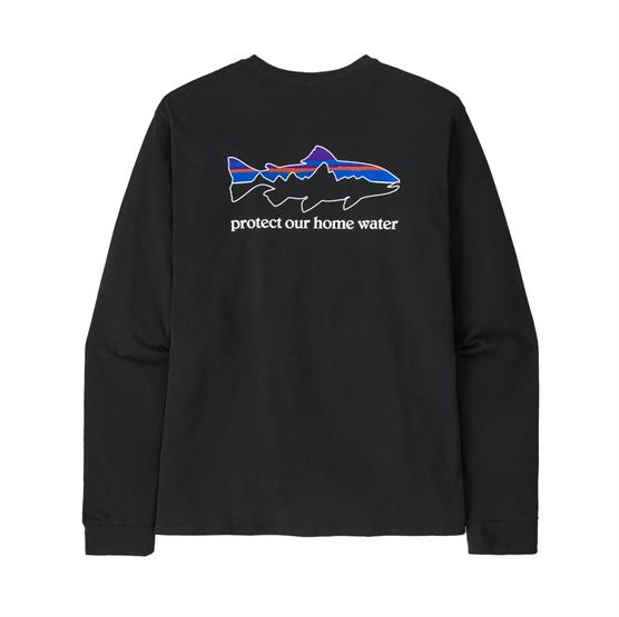 Patagonia Mens     Home Water Trout Responsibili-tee  Black