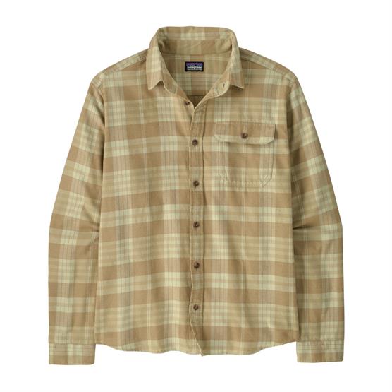 Patagonia Mens       Fjord Flannel Shirt  Builder   Weathered Stone