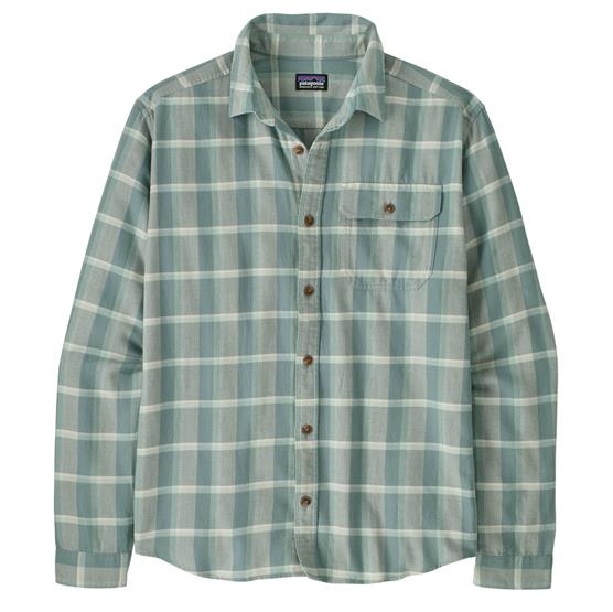Patagonia Mens       Fjord Flannel Shirt  Marine Layer   Blue Sage
