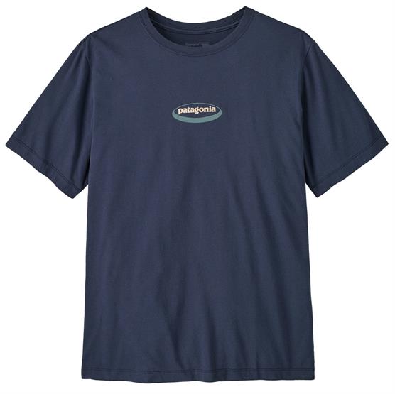 Patagonia Mens  95 Oval Logo  -shirt  New Navy   Kaleido