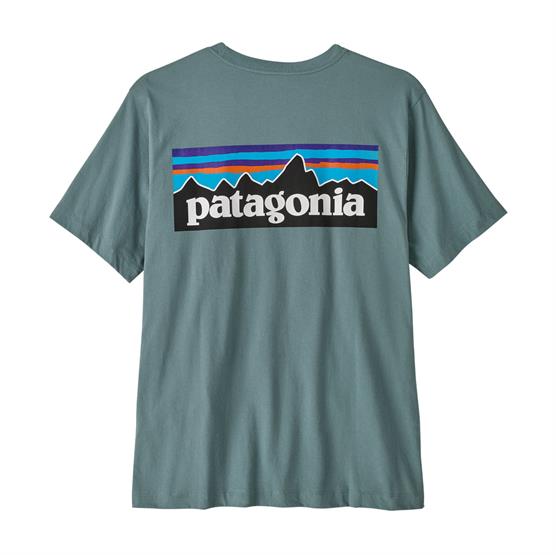 Patagonia Mens  -  Logo  -shirt  Blue Sage