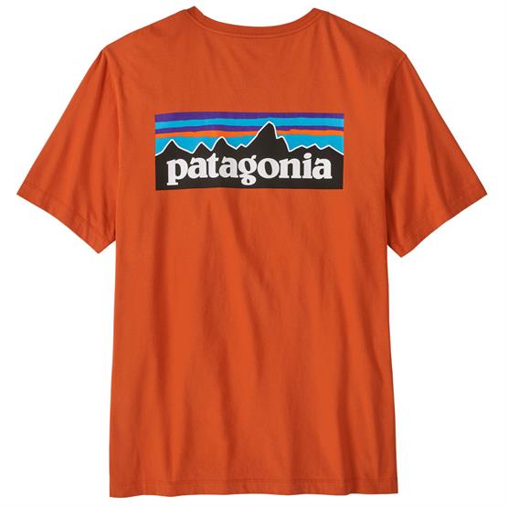 Patagonia Mens  -  Logo  -shirt  Coal Orange