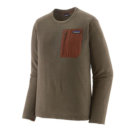 Patagonia Mens R1 Air Crew  Marlow Brown