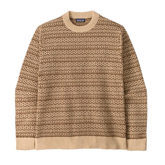 Patagonia Mens Recycled Wool-blend Sweater  Snow Squail   Natural