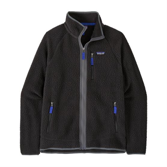 Patagonia Mens Retro Pile Jacket  Black   Forge Grey