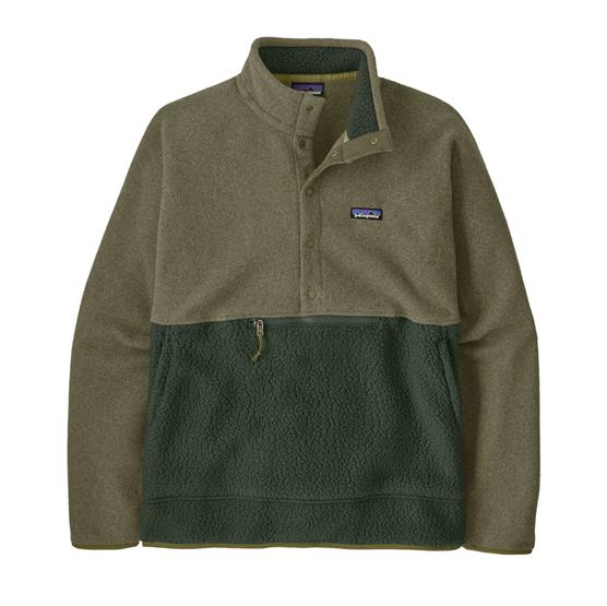 Patagonia Mens Retro Pile     Snap      Old Growth Green