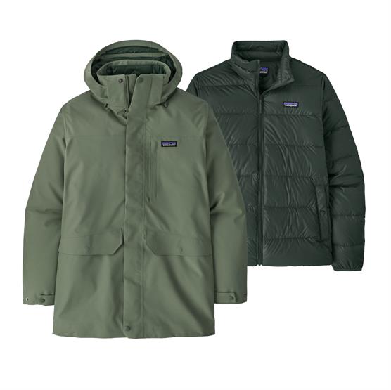 Patagonia Mens Tres  - -  Parka  Old Growth Green