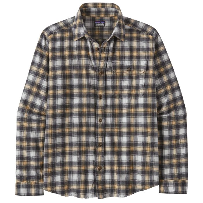 Patagonia Organic Cotton   Fjord Flannel Skjorte Beach Day:sandy Melon