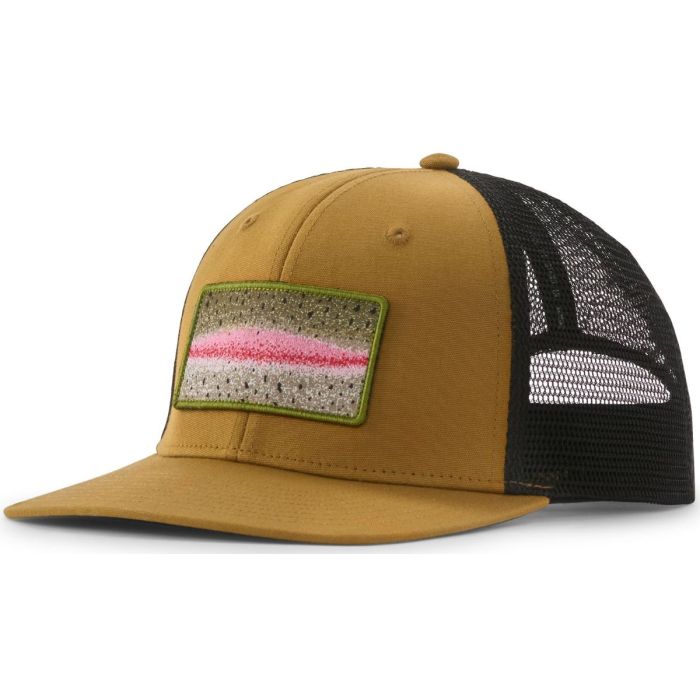 Patagonia Take   Stand Trucker Cap Rainbow Run:bobcat Brown