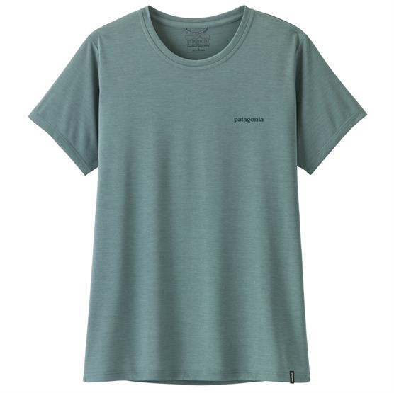 Patagonia Womens Cap Cool Daily Shirt Boardshort Logo  Blue Sage   Light Blue Sage  -dye