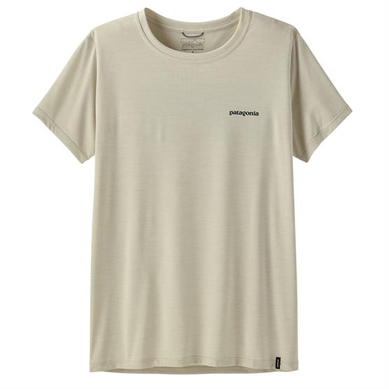 Patagonia Womens Cap Cool Daily Shirt Boardshort Logo  Dyno White