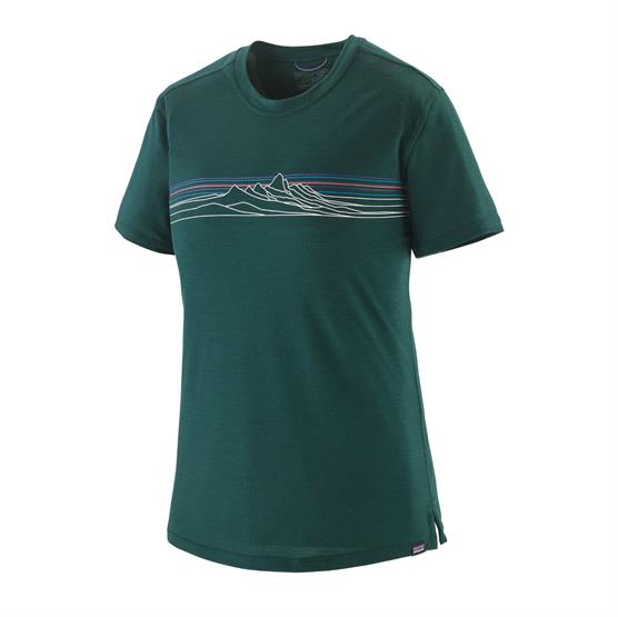 Patagonia Womens Cap Cool Merino Blend Shirt  Strata   Cascade Green