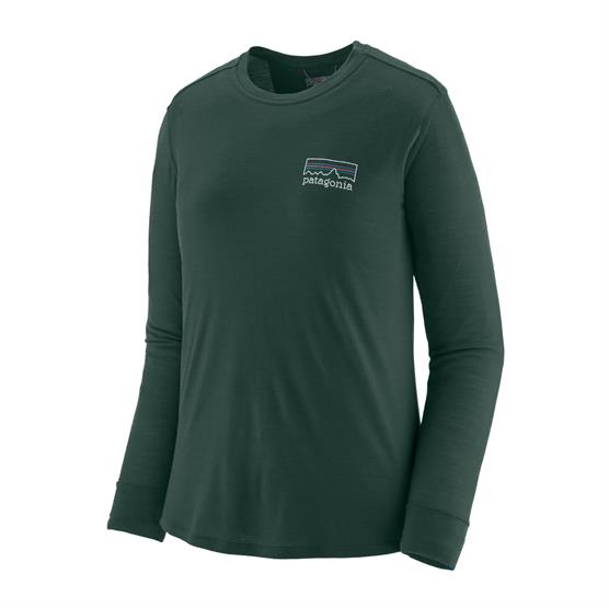 Patagonia Womens     Cap Cool Merino Blend Shirt  Fitz   Cascade Green