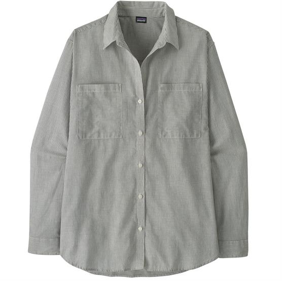 Patagonia Womens       Buttondown  Solstice Stripe   Smolder Blue