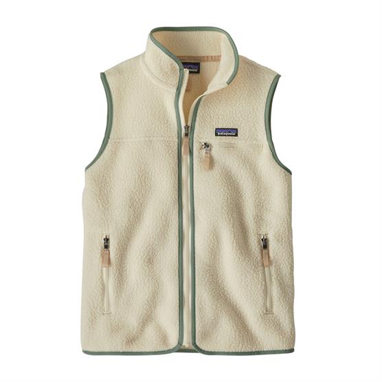 Patagonia Womens Retro Pile Vest  Natural   Ellwood Green