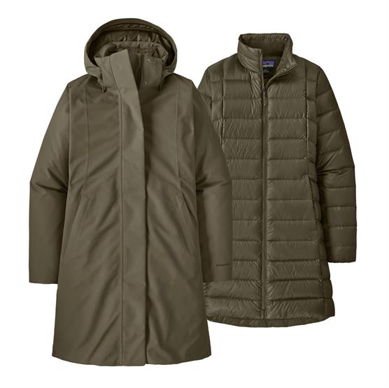 Patagonia Womens Tres  - -  Parka  Basin Green