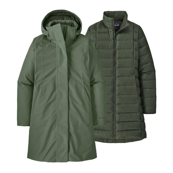 Patagonia Womens Tres  - -  Parka  Old Growth Green