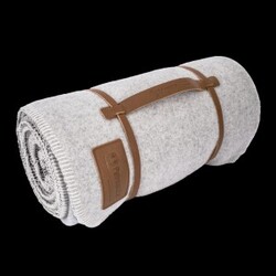 Petromax Wool Blanket 150   200   White Dark Grey Str  150   200   Tæppe