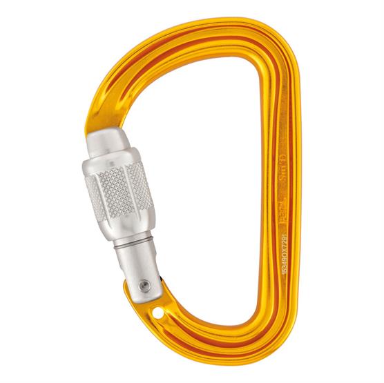 Petzl Carabiner     Screw-lock  Gul