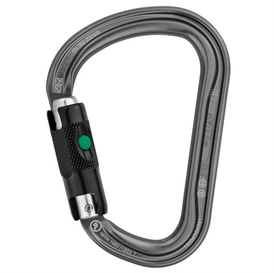 Petzl Carabiner William Ball-lock  Grey