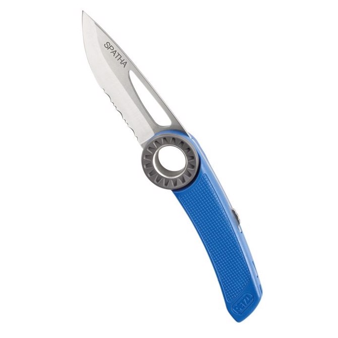 Petzl Spatha Foldekniv - Innovativ Klatrekniv i Blå
