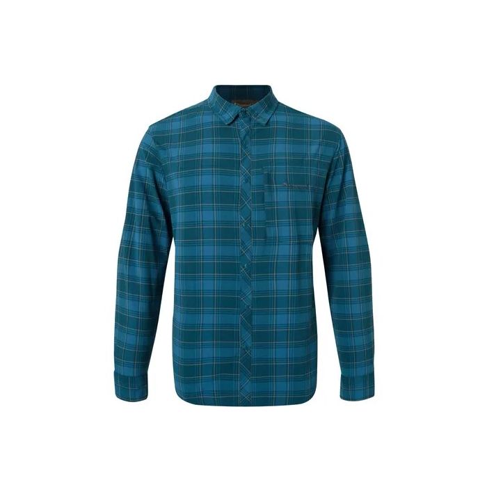 Pinewood Abisko Trekking   Skjorte Teal Blue