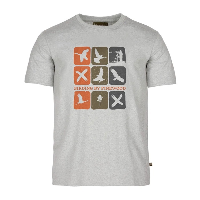 Pinewood Birding  -shirt Herre   Mænd     Grey-    -shirt  Polo-shirt