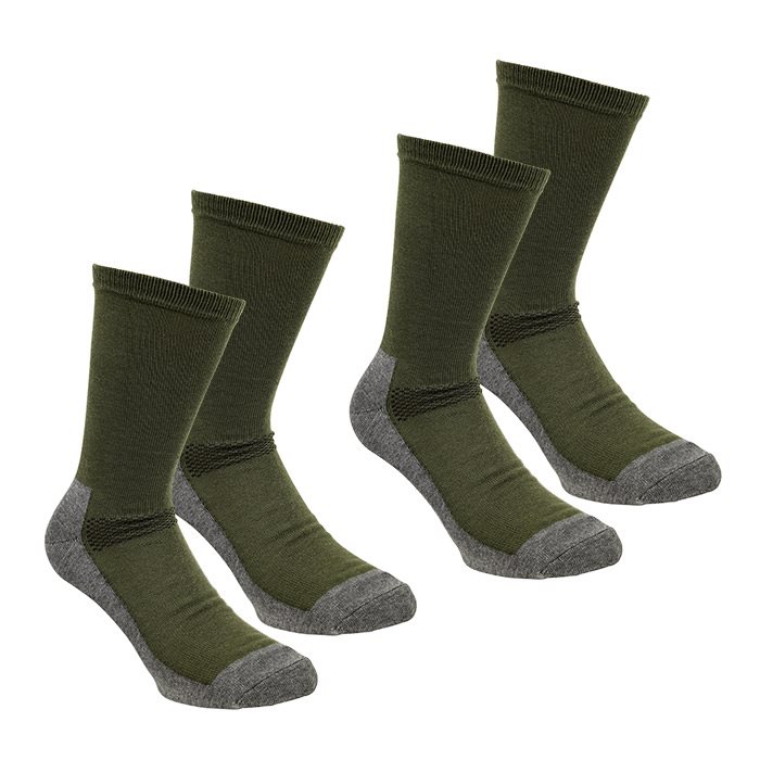 Pinebrun Coolmax Liner Strømper  -par  Grøn-37-39 Herretøj